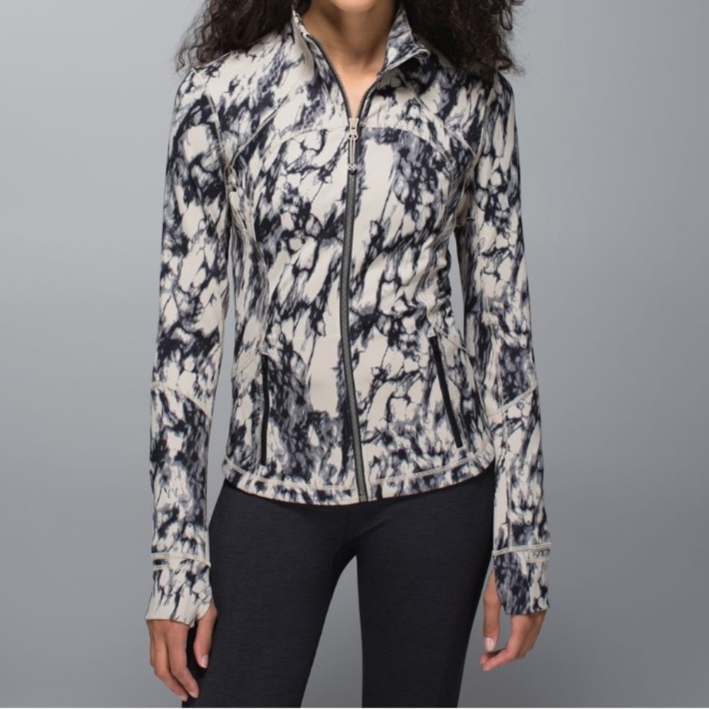 Lululemon Forme Jacket *Cuffins Great Granite/Black/Mojave Tan Size 6